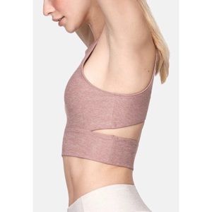 Outdoor Voices Mauve Slashback Crop